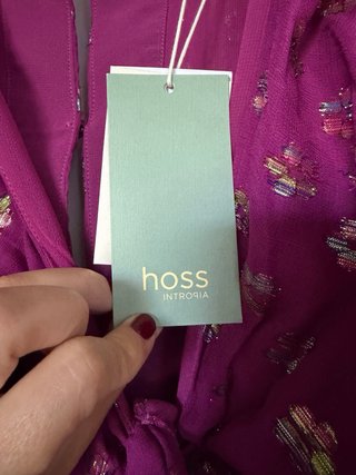Vestido Hoss morado lentejuelas Talla S