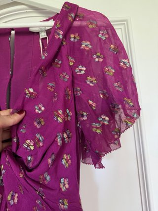 Vestido Hoss morado lentejuelas Talla S