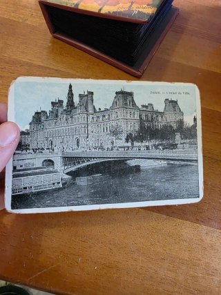 Cartolina Parigi - Hotel de Ville inizi 900