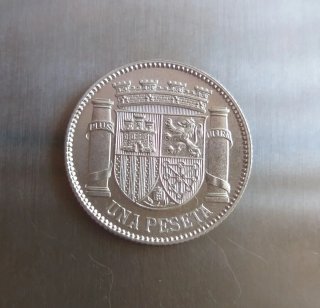 Moneda plata 1 Peseta 1933