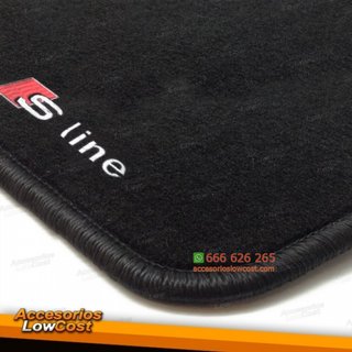 ALFOMBRILLAS A5 CON LOGO RIBETE NEGRO