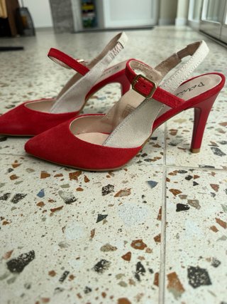 Sandalias Rojo Camel