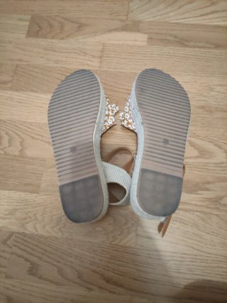 Sandalias esparto florales
