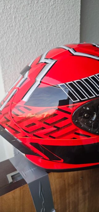 Casco Moto Marc Márquez Rojo
