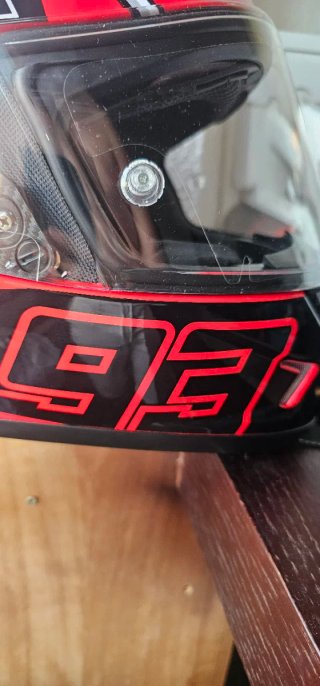Casco Moto Marc Márquez Rojo