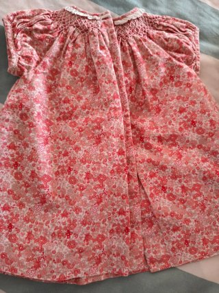 Vestido y braguita floral niña