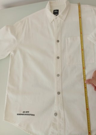 Sobrecamisa ZARA Blanca Talla M