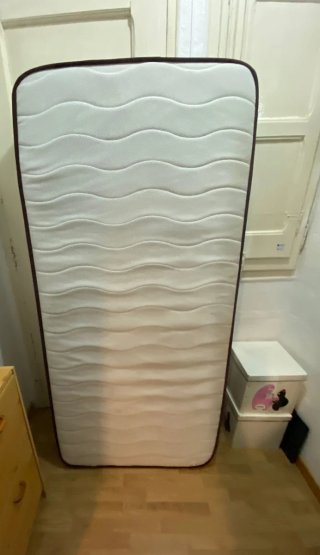 Litera madera 90x190 + 2 colchones