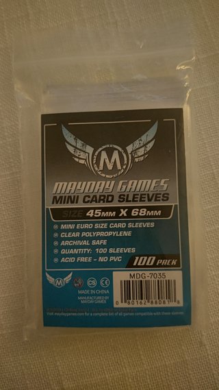 Mayday Games Mini Card Sleeves 45x68mm (100 Pack)