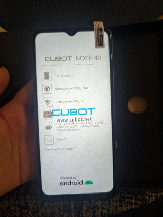 Teléfono Cubot Note 40 Morado 1 año de garantía