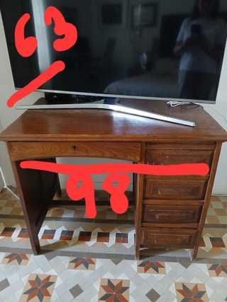 Escritorio madera vintage
