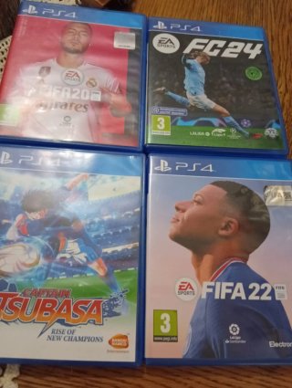 PS4 Juegos: FIFA 20, FC 24, FIFA 22, Tsubasa