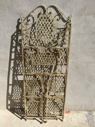 Estantería Metálica Dorada Plegable
