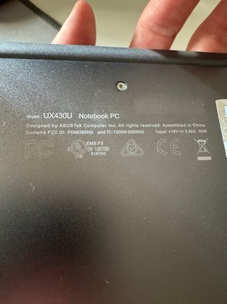 Portátil Asus Zenbook Plata/Negro