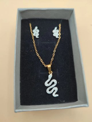 Set Collana e Orecchini Serpente