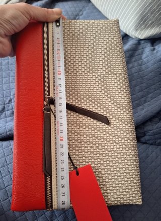 Bolso Carolina Herrera Beige y Naranja Nuevo