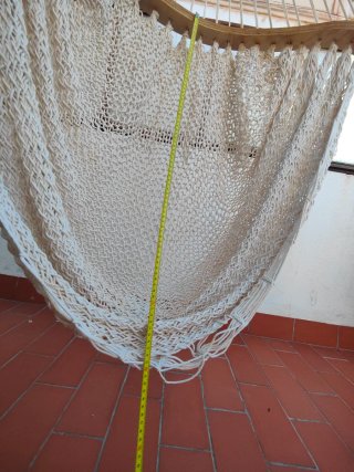 Hamaca mexicana individual de cuerda.