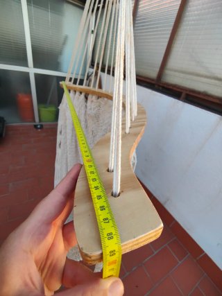 Hamaca mexicana individual de cuerda.