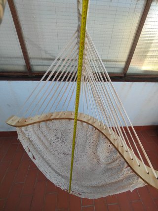Hamaca mexicana individual de cuerda.