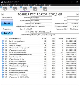 Disco Duro Toshiba 2TB DT01ACA200