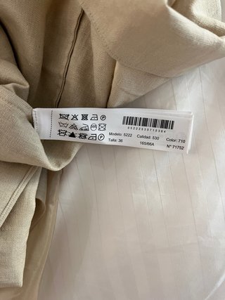 Falda Massimo Dutti Seda Beige
