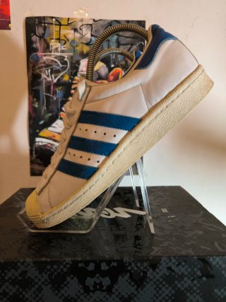 Zapatillas Adidas Superstar Blancas y Azules