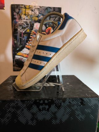 Zapatillas Adidas Superstar Blancas y Azules
