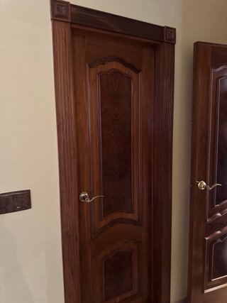 Puertas de madera con cristal
