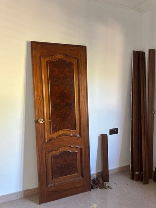 Puertas de madera con cristal