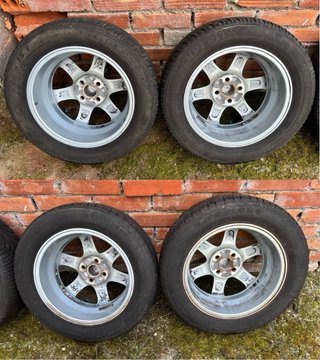 4 Llantas Toyota Originales con Neumáticos 15”