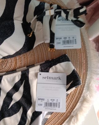 Bikini Selmark Talla L Estampado Cebra