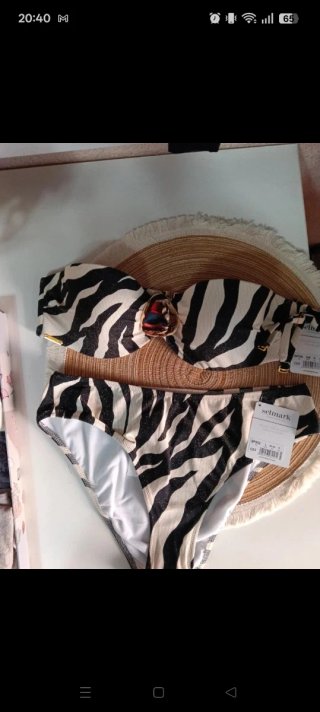 Bikini Selmark Talla L Estampado Cebra