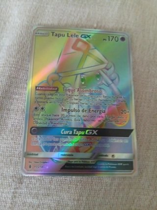 Carta Pokémon Tapu Lele GX Arcoiris Brillante