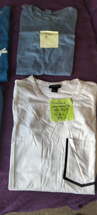 Lote 4 Camisetas Verano Talla M y XXL