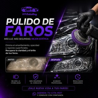 Pulido de faros a domicilio
