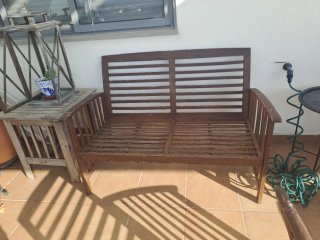 Conjunto Terraza Madera