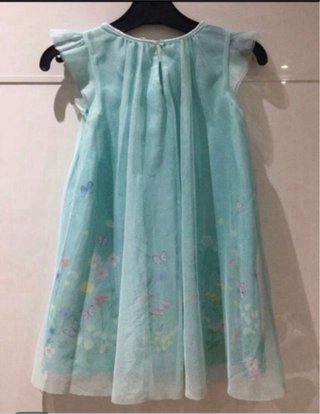 Vestido H&M niña 3-4 años flores y mariposas