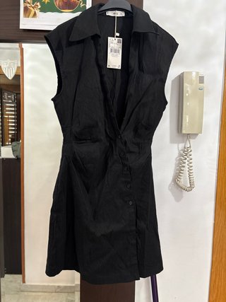 Vestido Negro Mango Talla S Sin Estrenar
