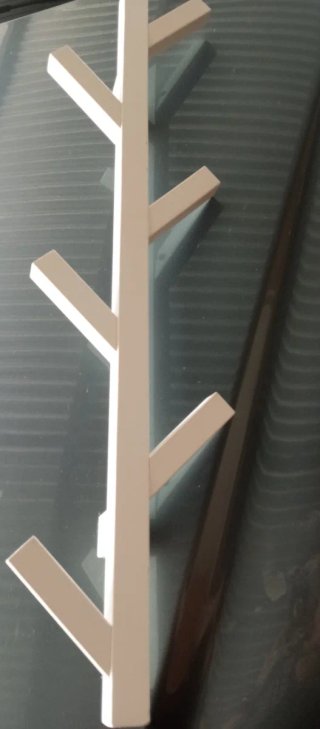 Perchero de pared blanco