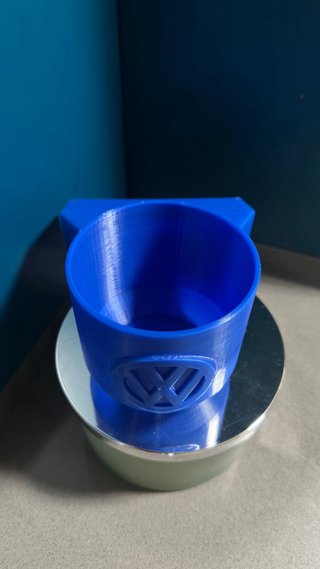 Portavasos VW T5 Azul
