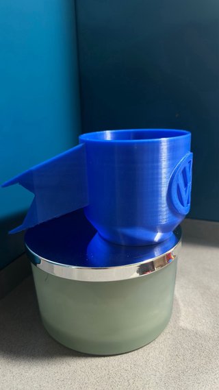 Portavasos VW T5 Azul