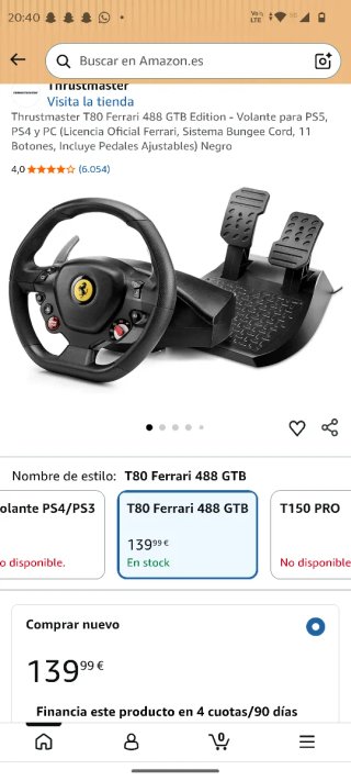 Volante y pedales AOC el precio negocio solo 100€