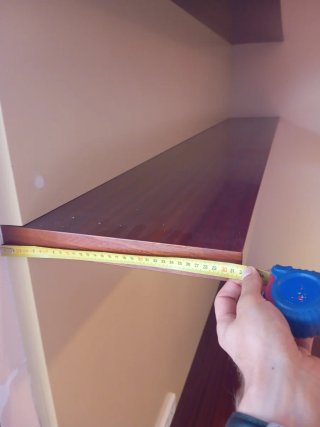 Mueble de madera para salón con dos estanterías
