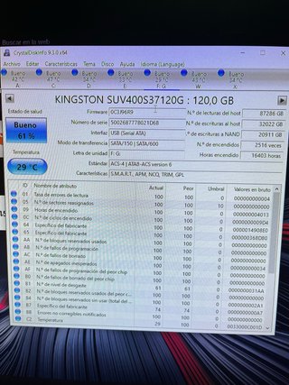 SSD Kingston Silver 120GB