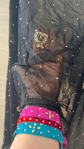 Scialle Dupatta fatto a mano Rajasthan