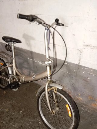 Bicicleta Plegable Plata