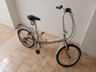Bicicleta Plegable Plata