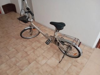 Bicicleta Plegable Plata