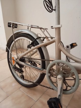Bicicleta Plegable Plata