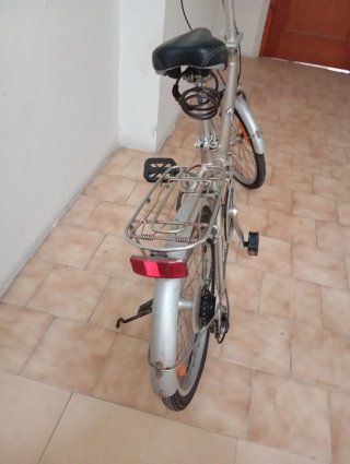 Bicicleta Plegable Plata